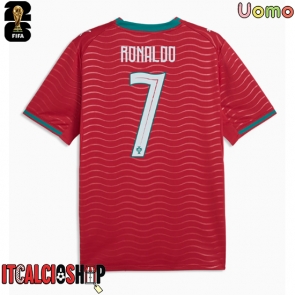 Portogallo Cristiano Ronaldo #7 Prima Maglia Mondiali 2026 Manica Corta